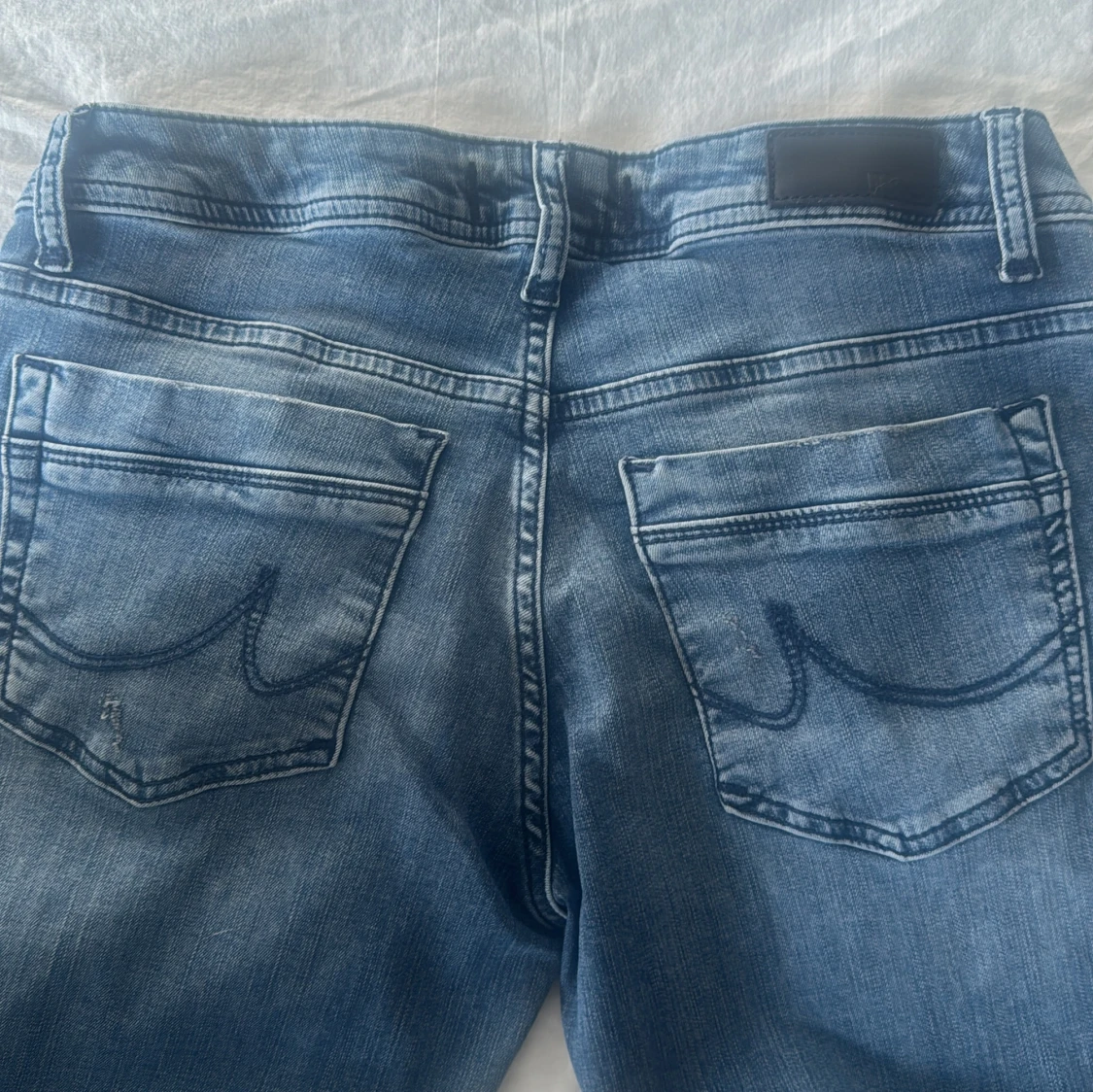 Blå bootcut jeans - 3