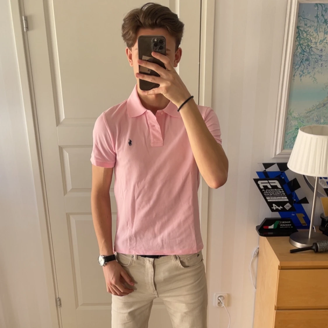 Rosa pikétröja från Ralph Lauren