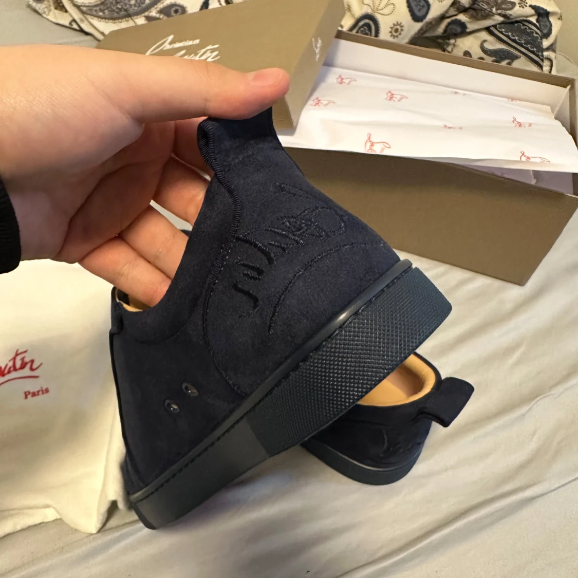 Louboutins mörkblåa - 3