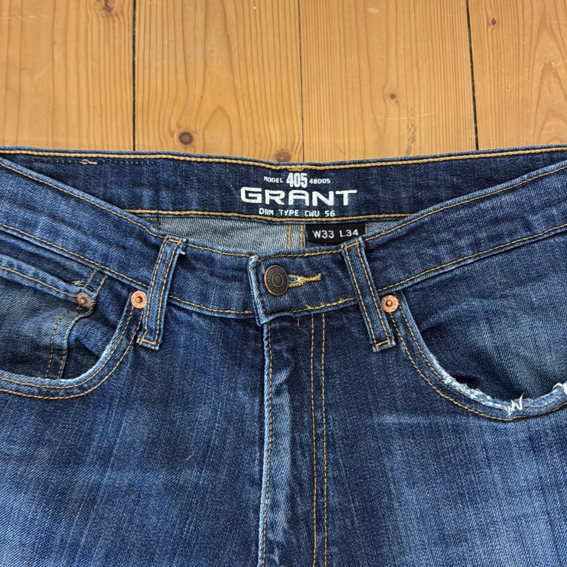 Blå jeansbyxor från Grant - 2