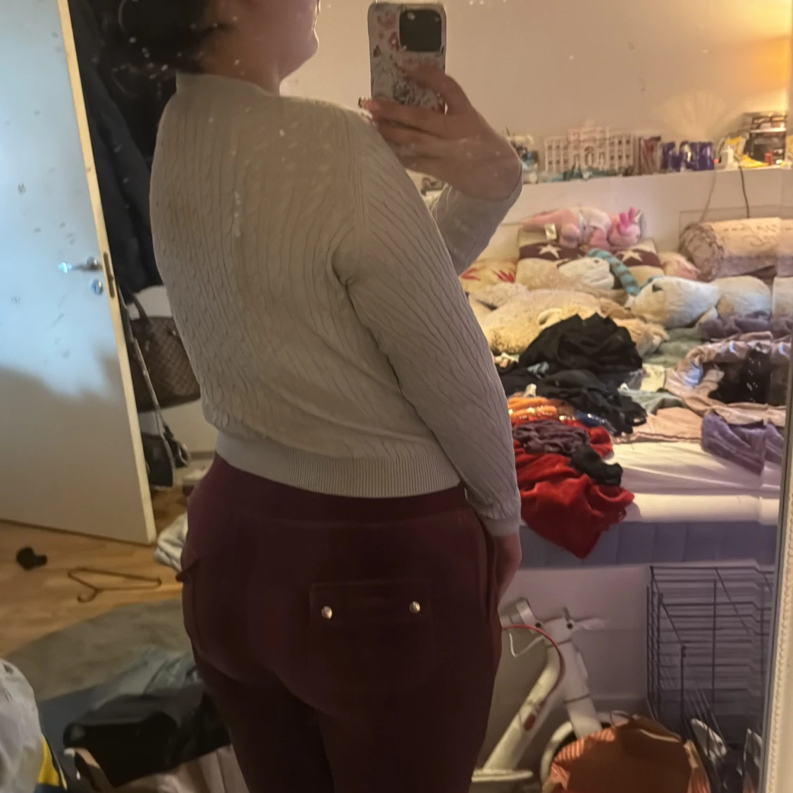 Vit kabelstickad kofta från XOXO friends - 1