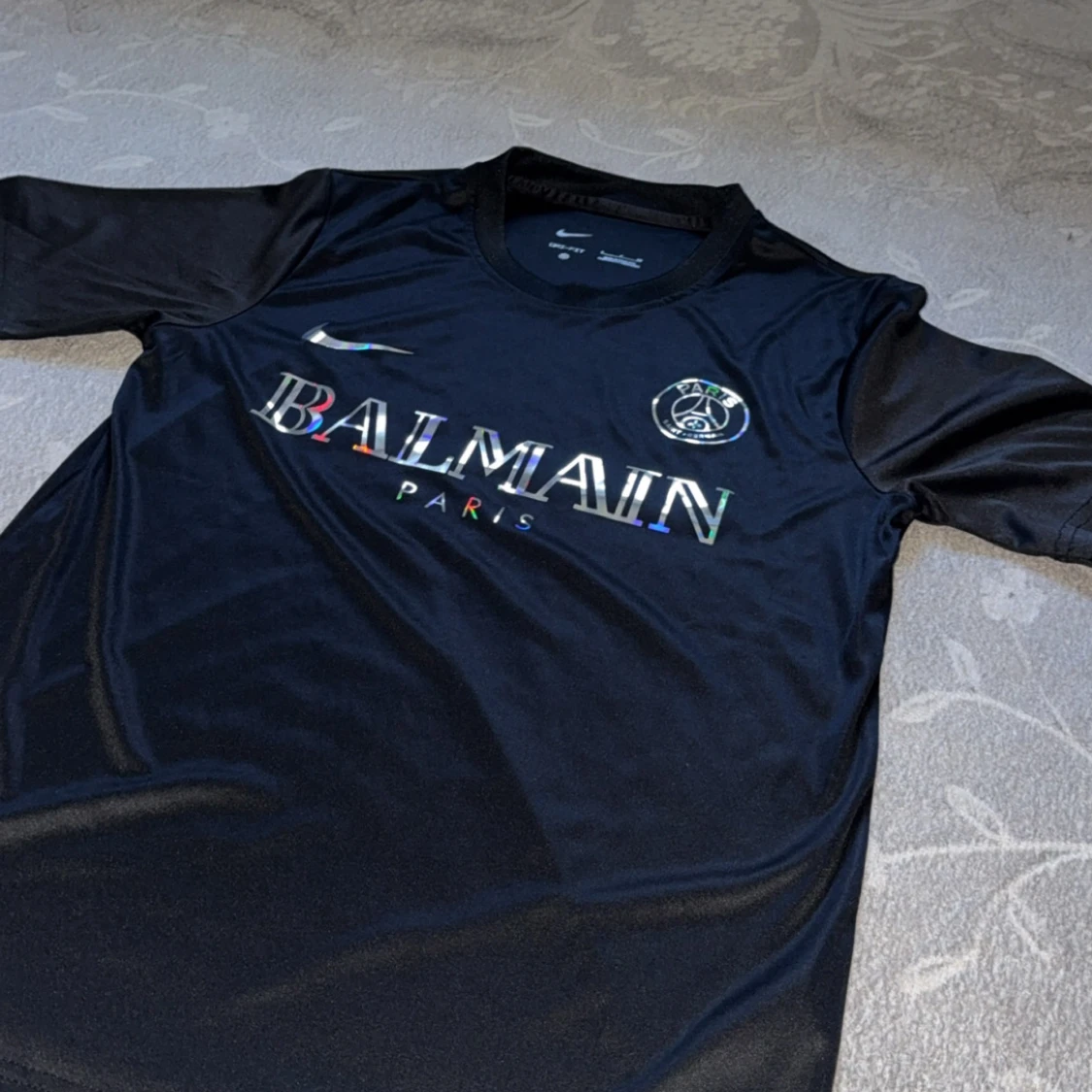 Svart PSG x Balmain fotbollströja Nike