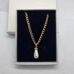 Halsband  - Metall -järn! Handgjort halsband, längd-40cm