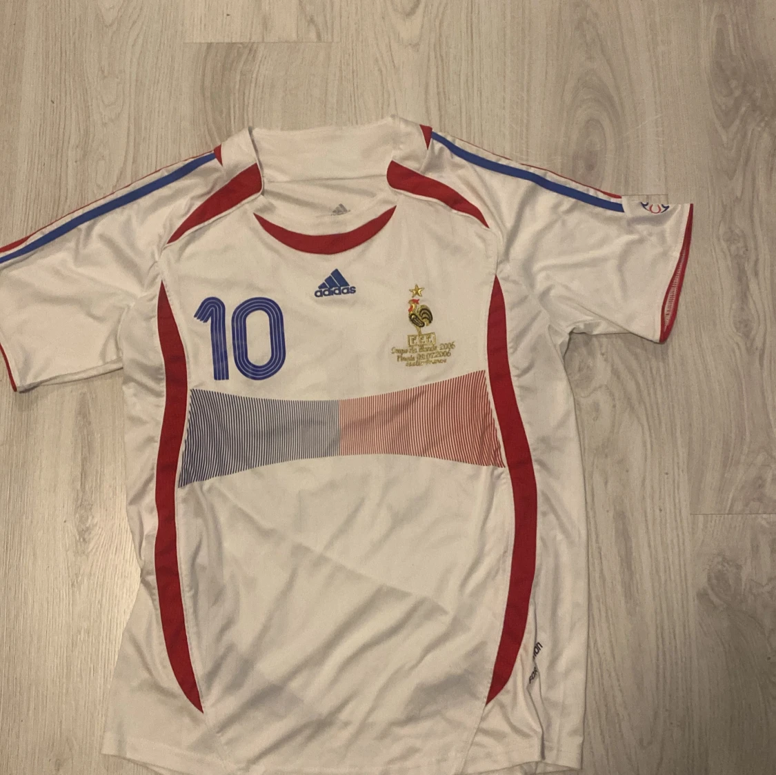 Frankrike Zidane 10 fotbollströja Adidas