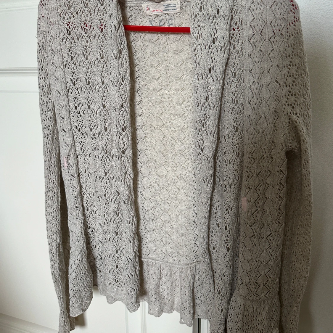 Beige stickad kofta Odd Molly - 2