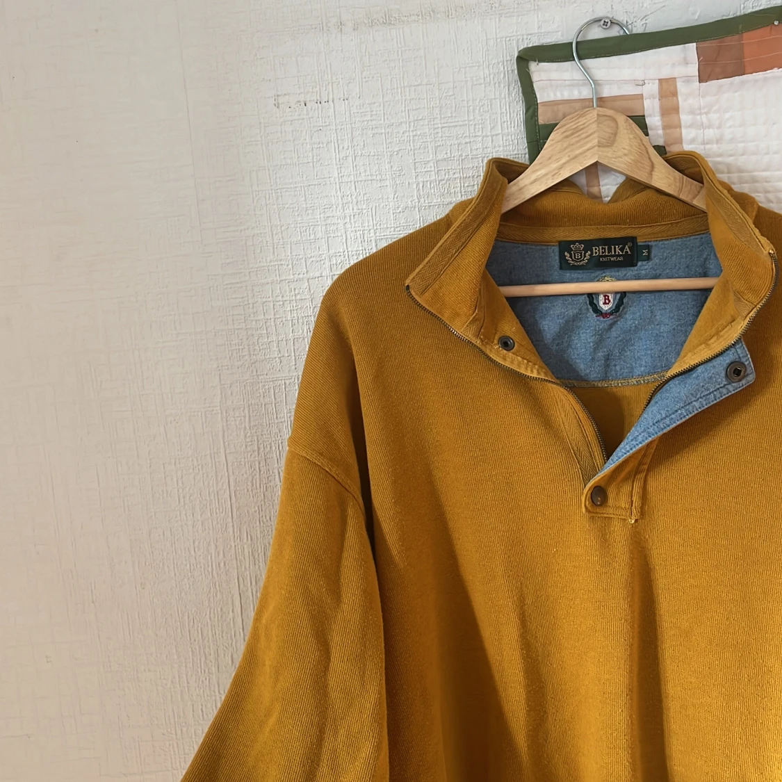 Senapsgul pikétröja från Belika - 3
