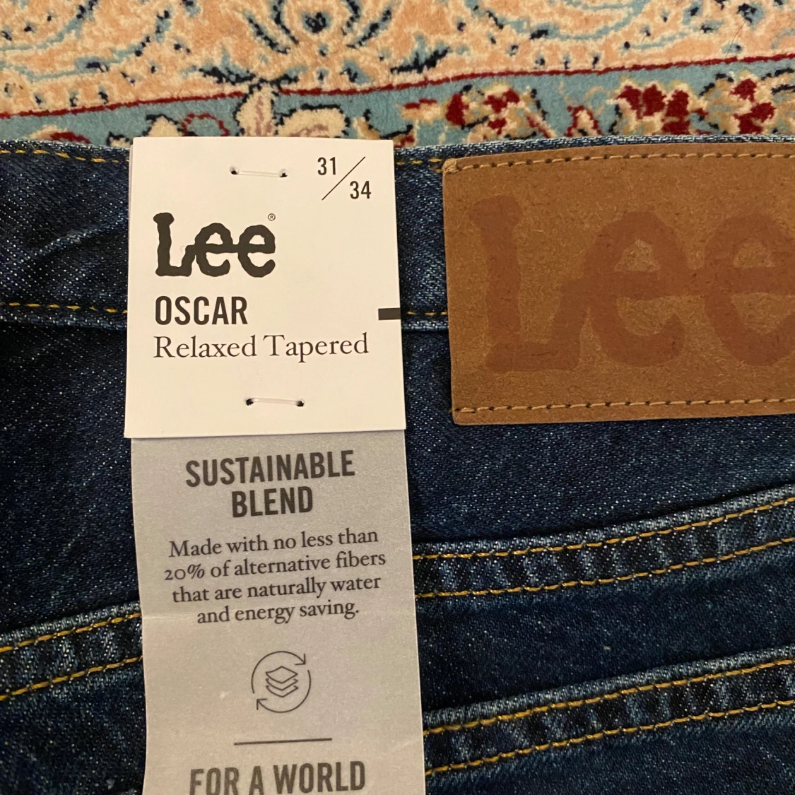 Lee Oscar Relaxed Tapered jeans blå