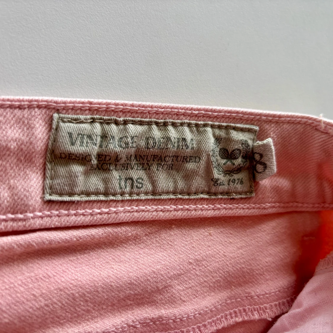 Vintage Denim rosa jeansshorts - 2