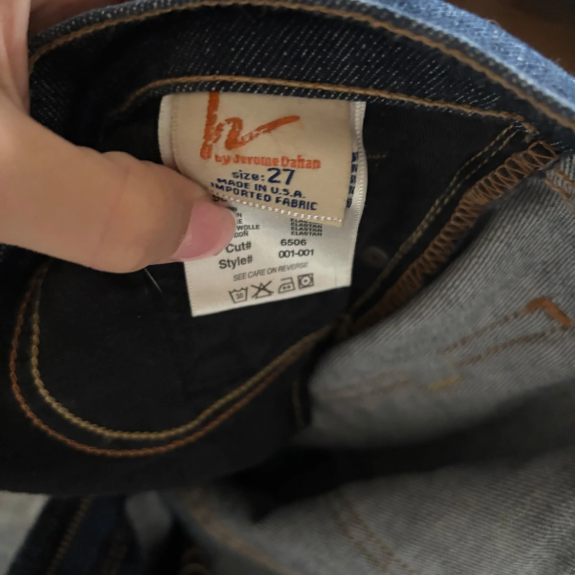 Mörkblå bootcut jeans från 7 For All Mankind - 3