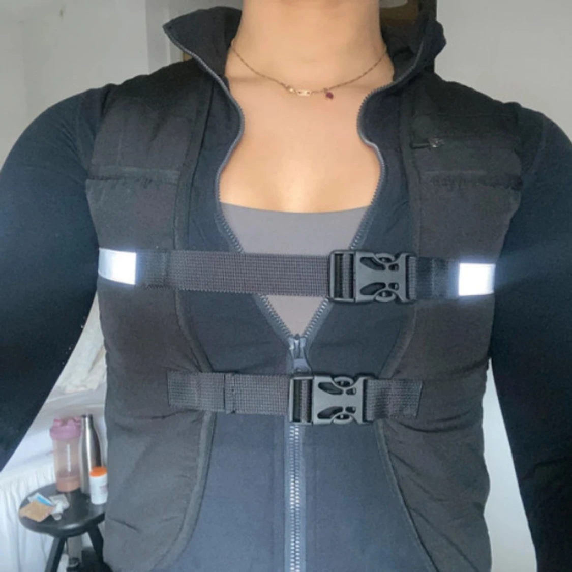 Svart löparväst från Boohoo - 1