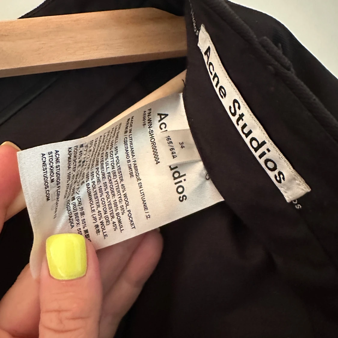 Svarta kostymshorts Acne Studios - 2