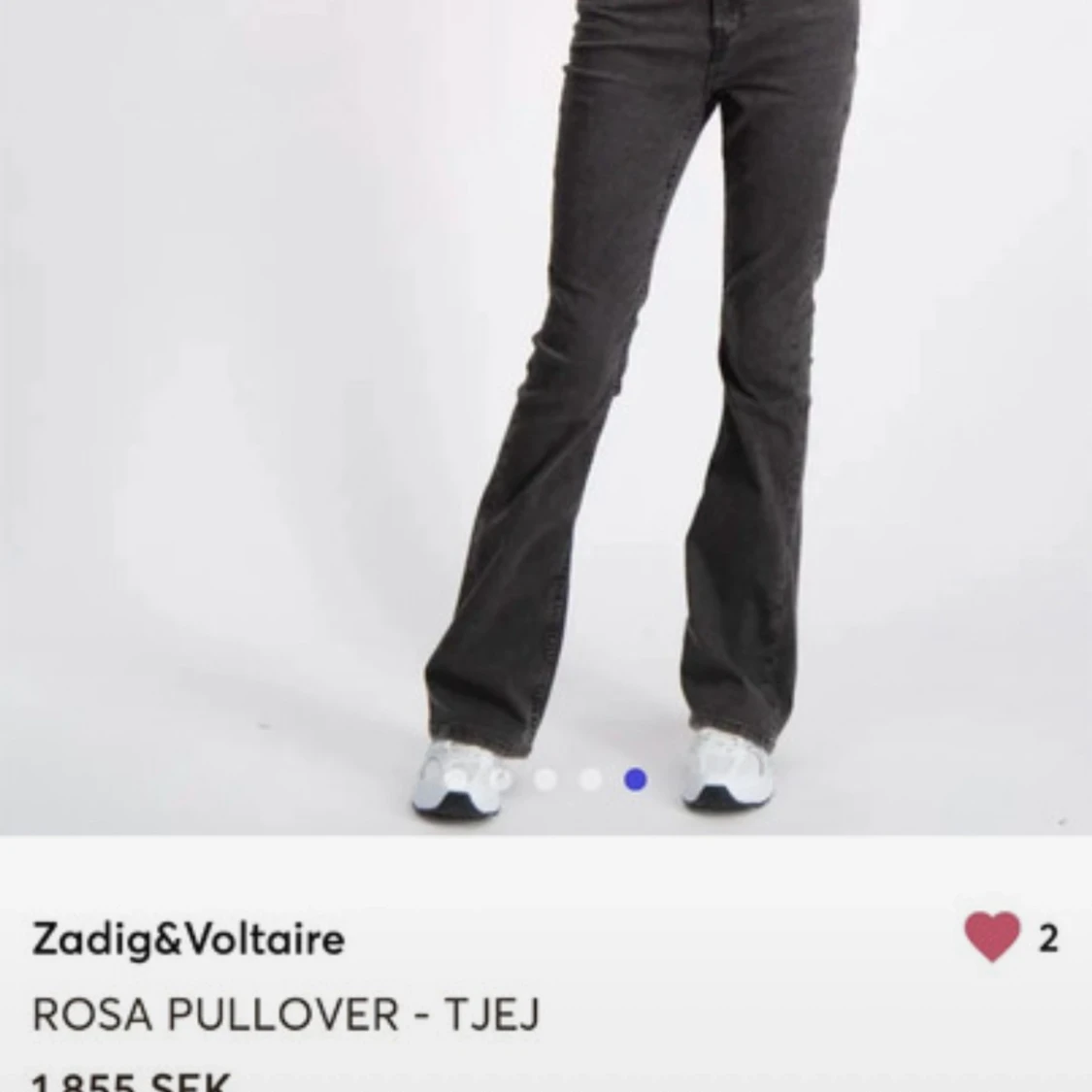 Rosa stickad Voltaire-tröja - 4