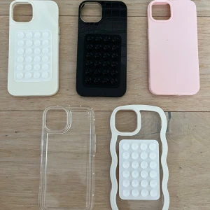 Mobilskal för iphone 13  - Köp alla dessa nästan helt oanvända mobilskal för 200kr, den svarta e också från ideal of sweden💕