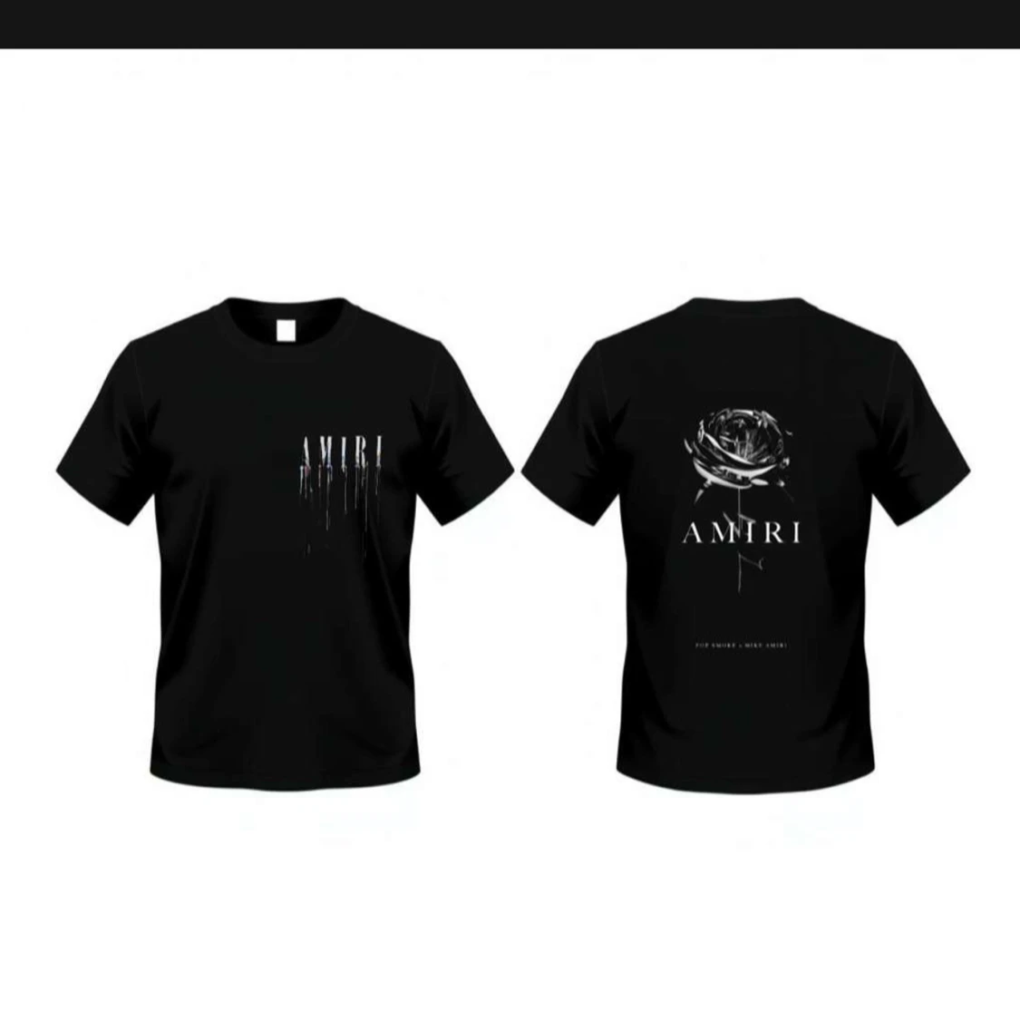 Svart AMIRI t-shirt med tryck