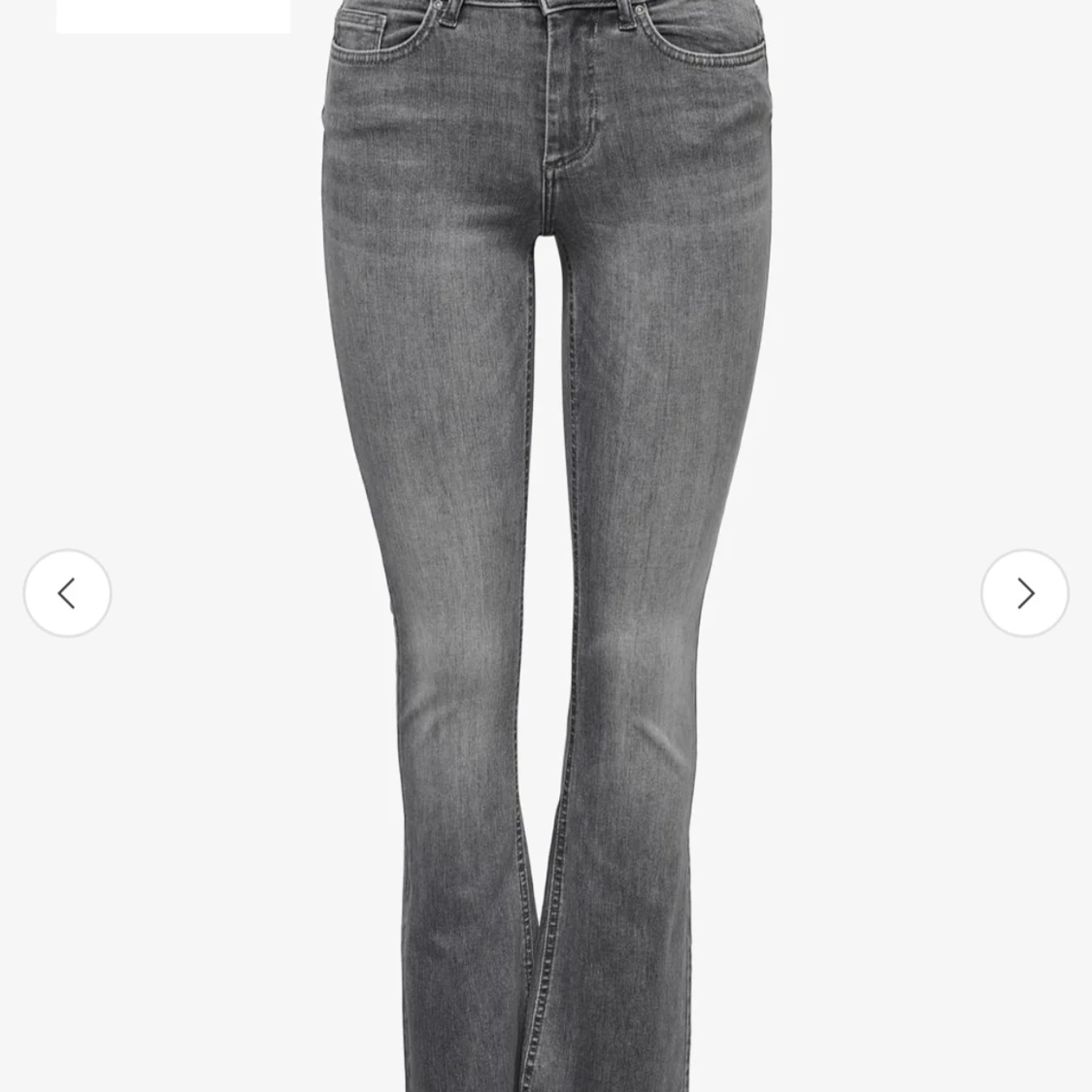 Grå bootcut jeans midwaist