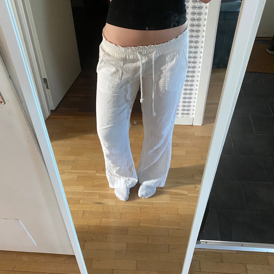 Vita linnebyxor från Roxy