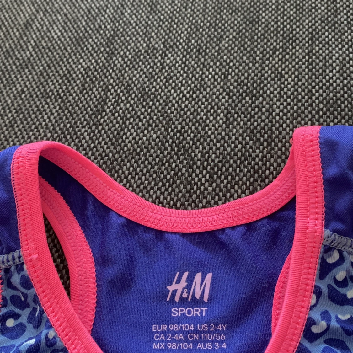 Blå leopardmönstrad linnetopp H&M - 2