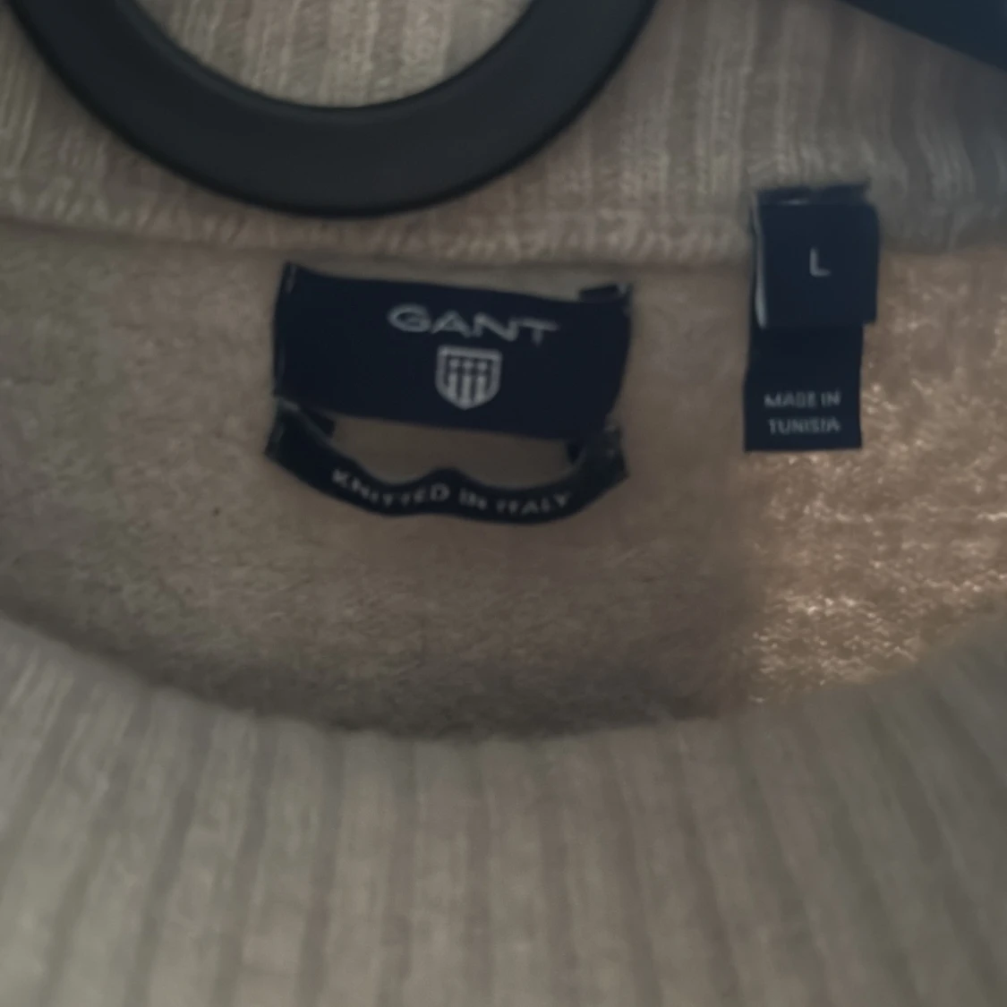 Beige polotröja från GANT i ull - 1