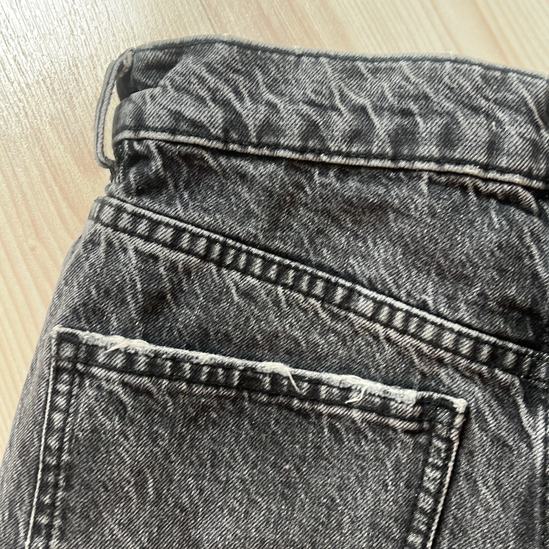 Svarta jeansshorts från Zara - 4
