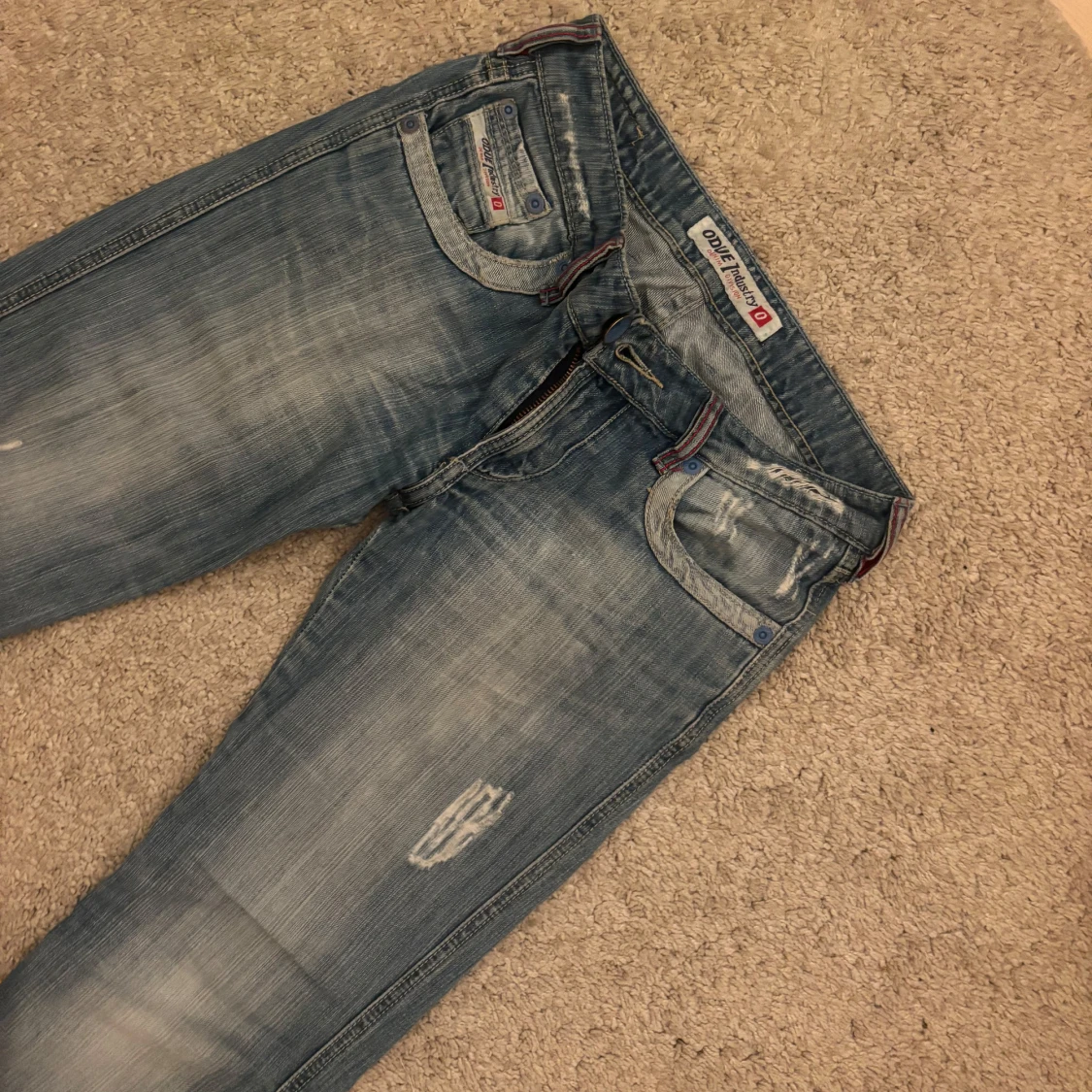 Lågmidjade blå jeans  - 3