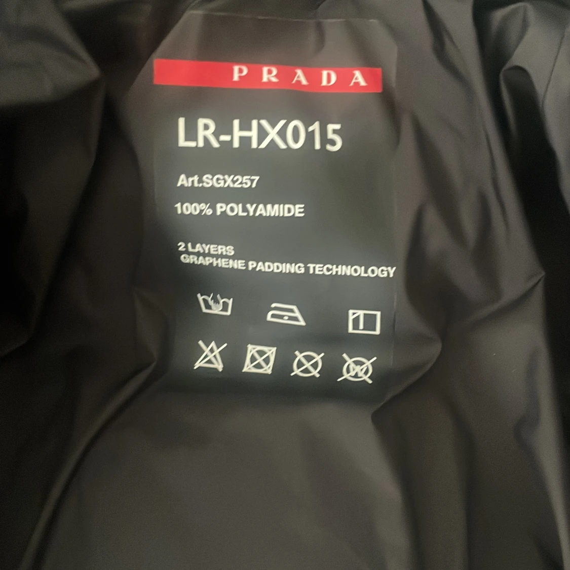 Blå och svart dunjacka från Prada - 3