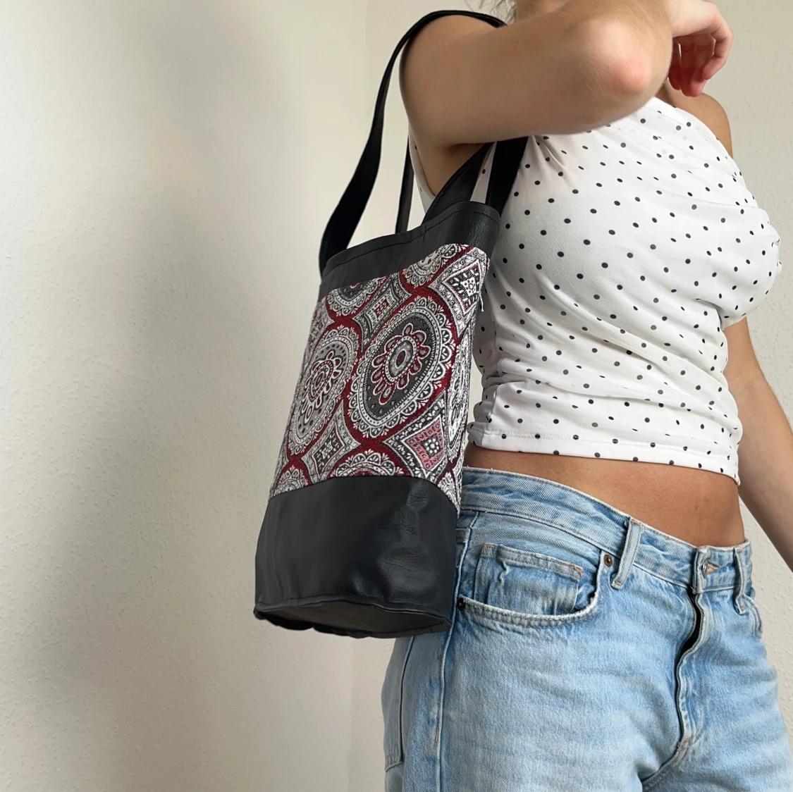 Mönstrad shoppingbag - 1