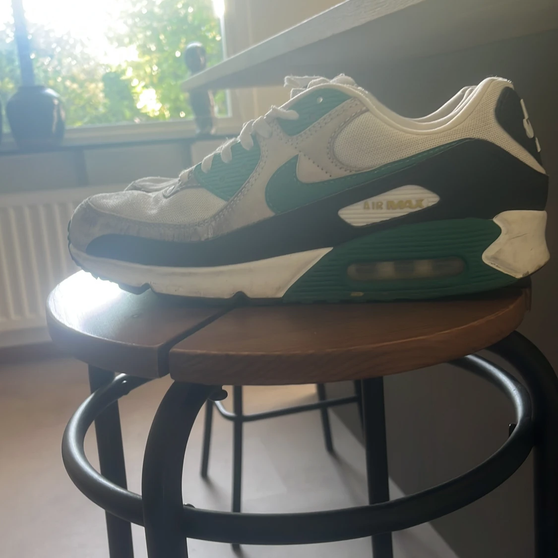 Nike Air Max 90 vit/grön sneakers - 3