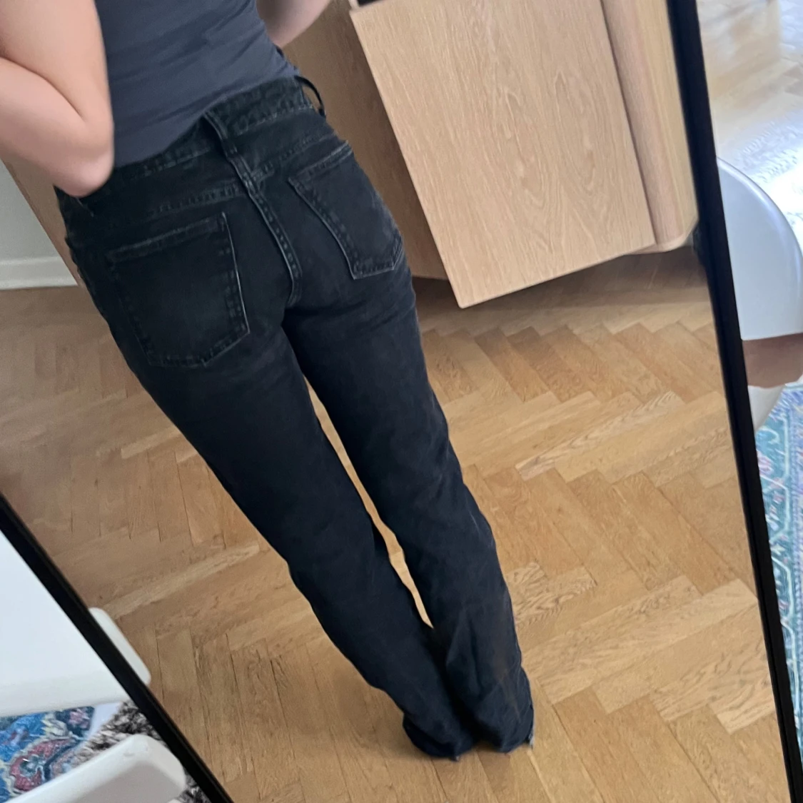 Lågmidjade Raka jeans - 1