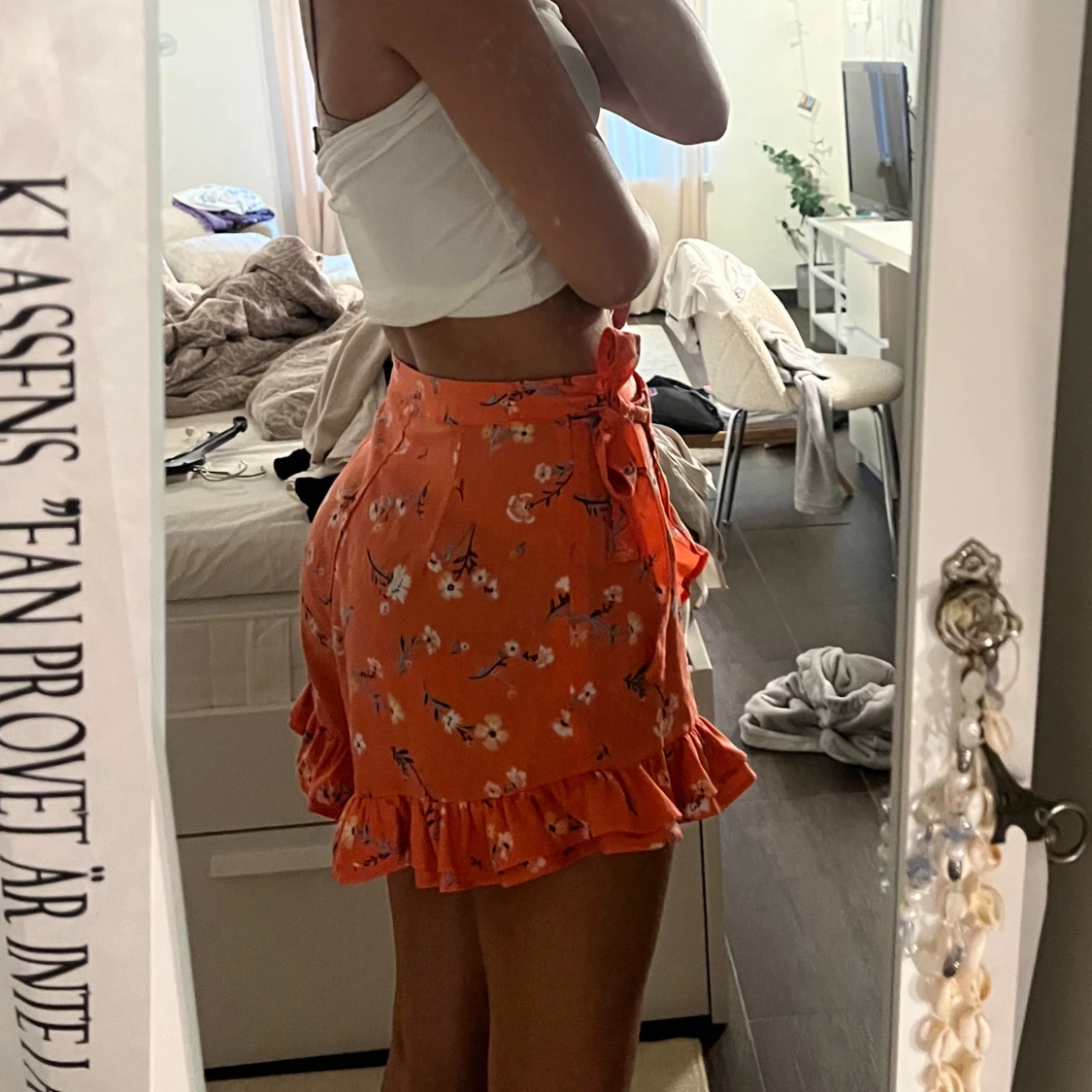 Blommig omlottkjol/ shorts - 1