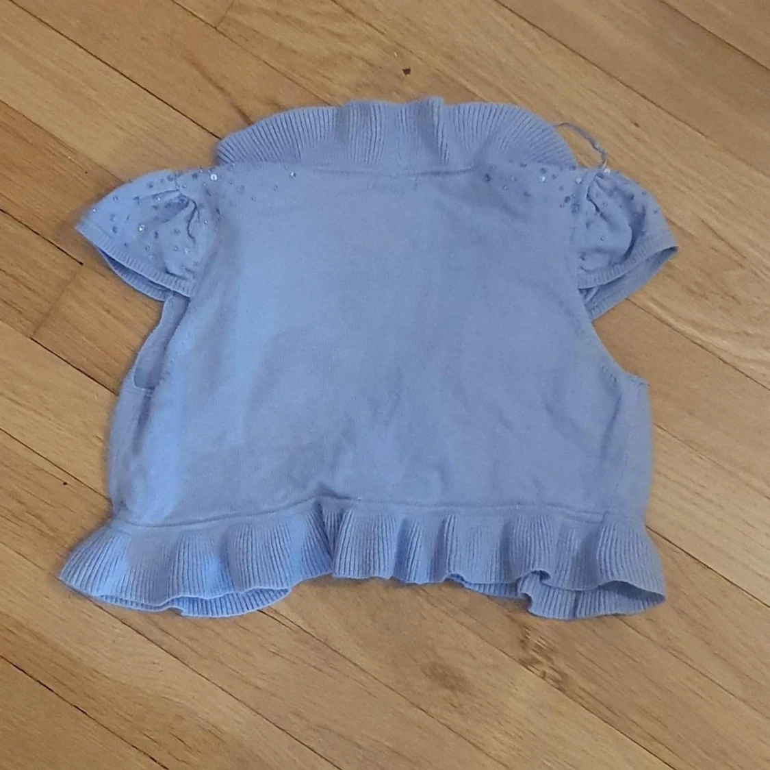 Kroppad blå cardigan - 91