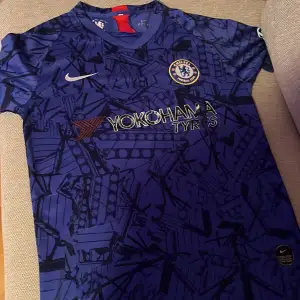Det är en Chelsea tröja från 2019 lite färg har börjat försvinna ( ingen spelare ) 