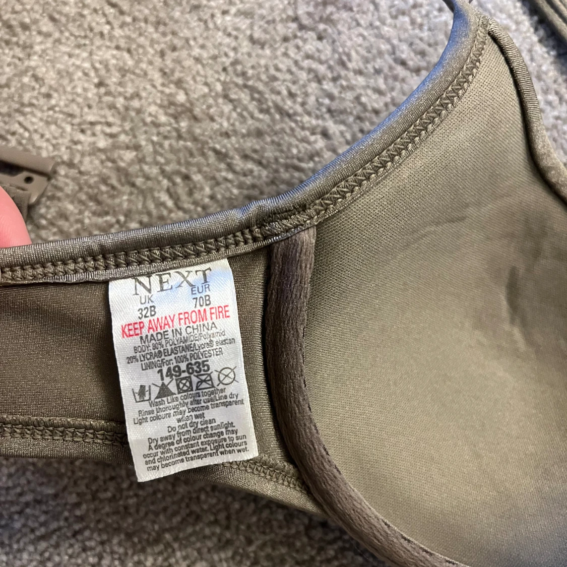 Olivgrön bikinitopp💕 - 91