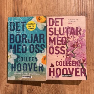 Colleen Hoover  - Det slutar med oss och det börjar med oss skriven av Colleen Hoover. Böckerna säljs i befintligt skick. Frakt tillkommer <3