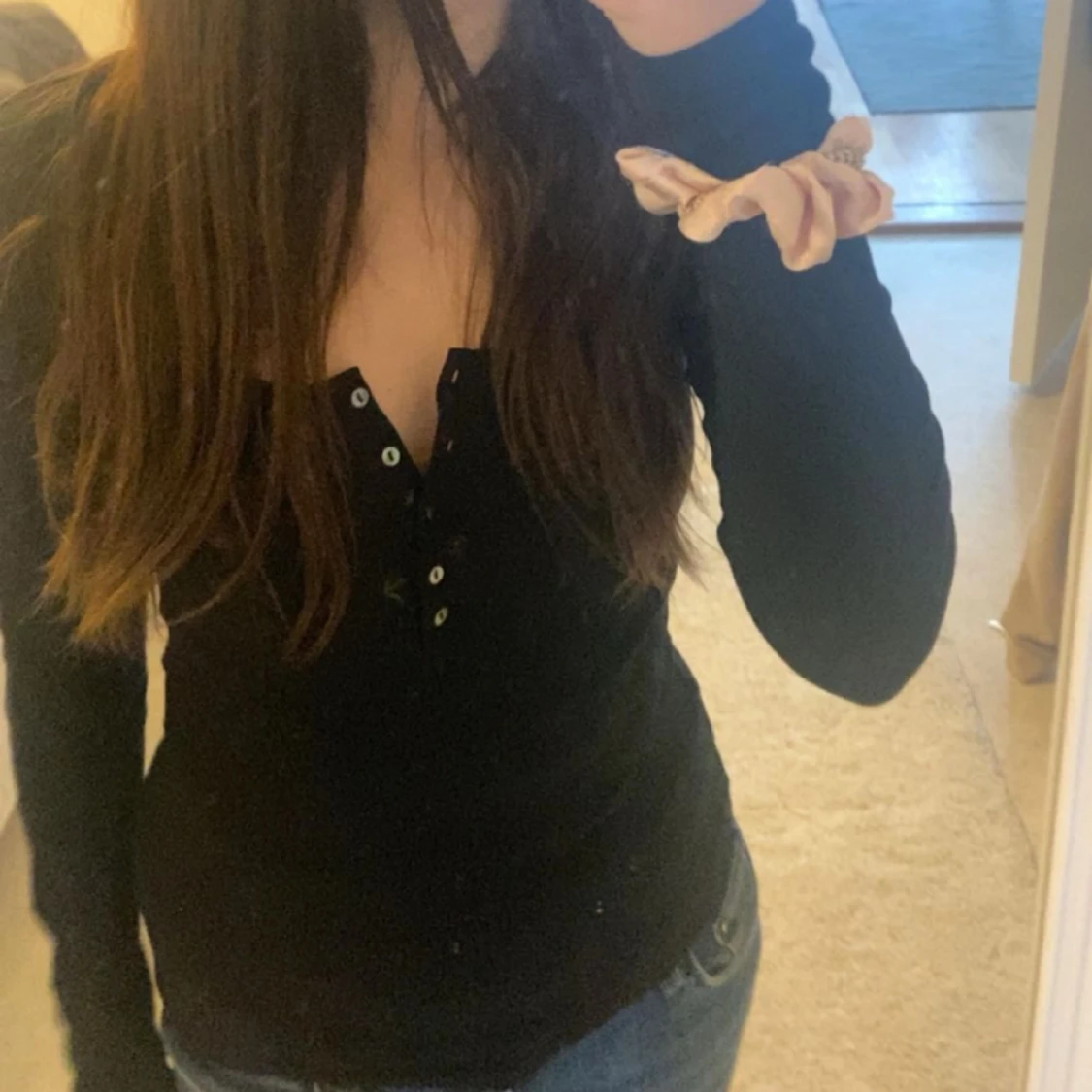 svart långärmad tröja  - 90