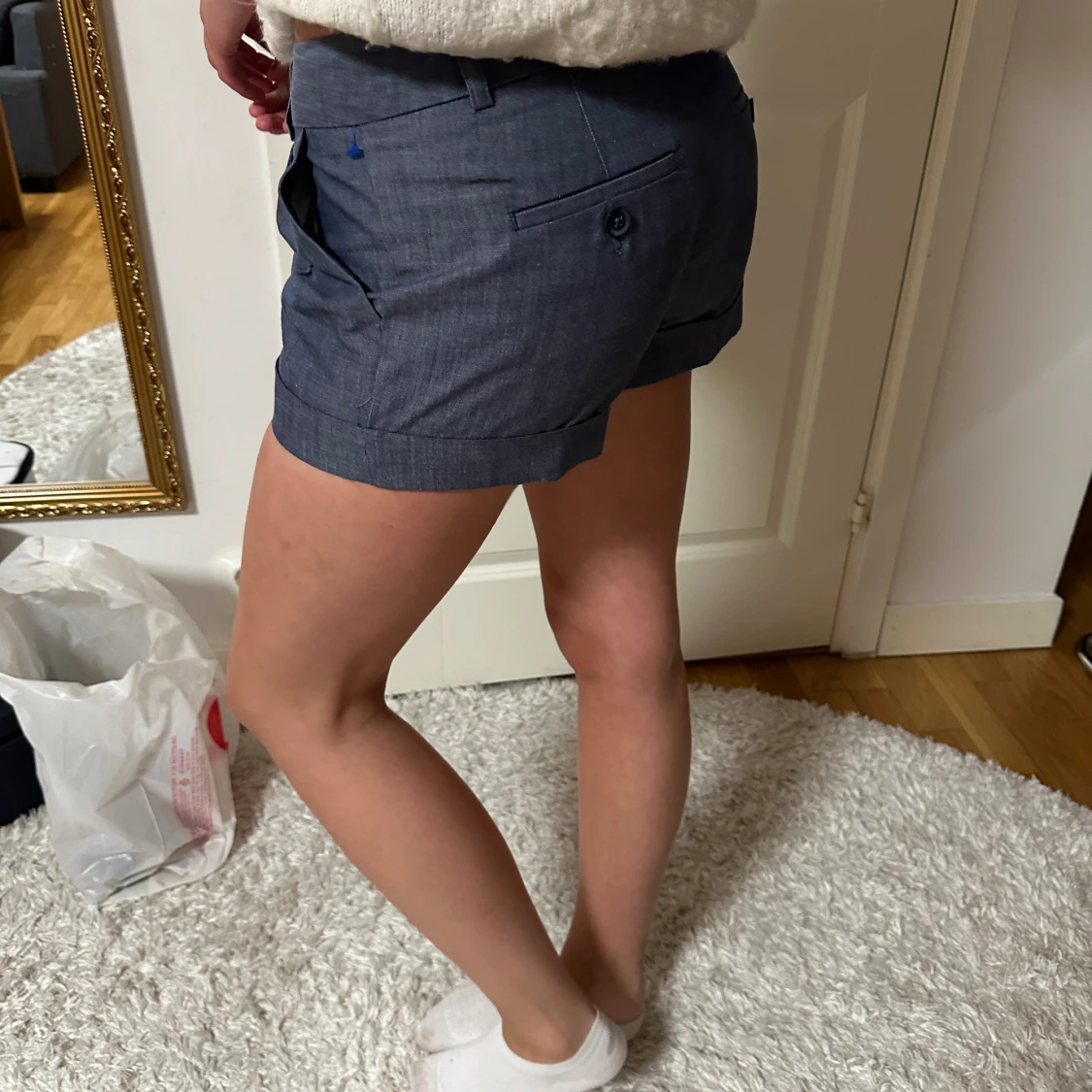 Gråa kostym shorts - 91