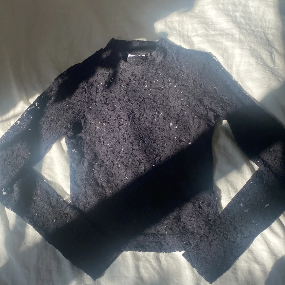 Svart spets tröja🤍🖤