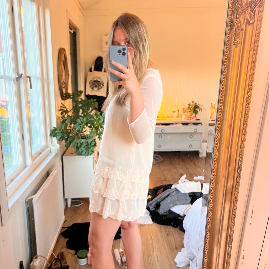 Vit klänning  - 91
