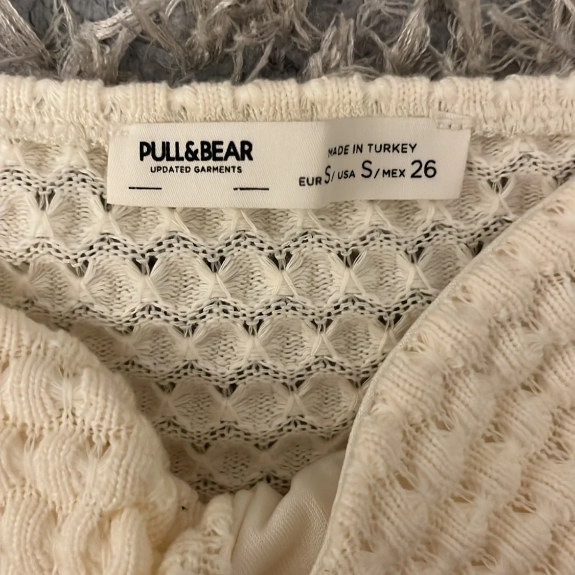 Vit/beige tubtopp - 90