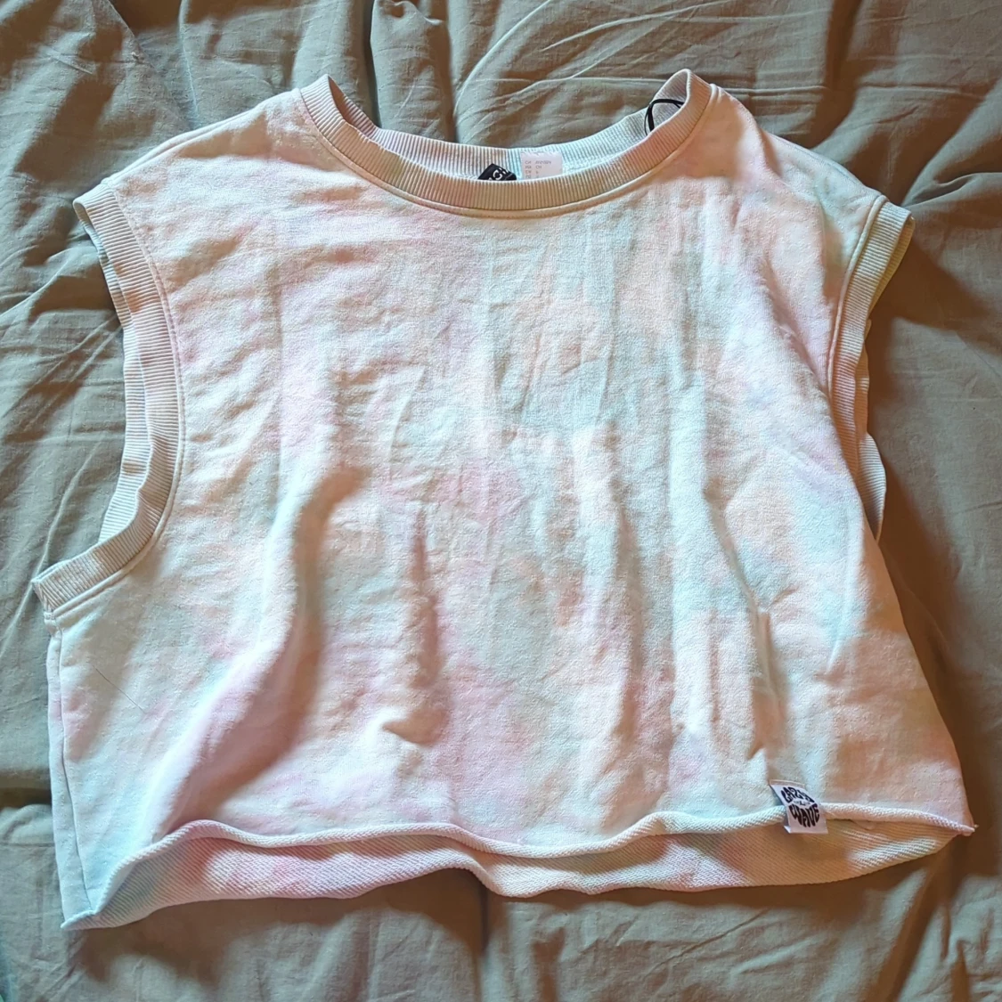 Blå, rosa och vitt linne - 90