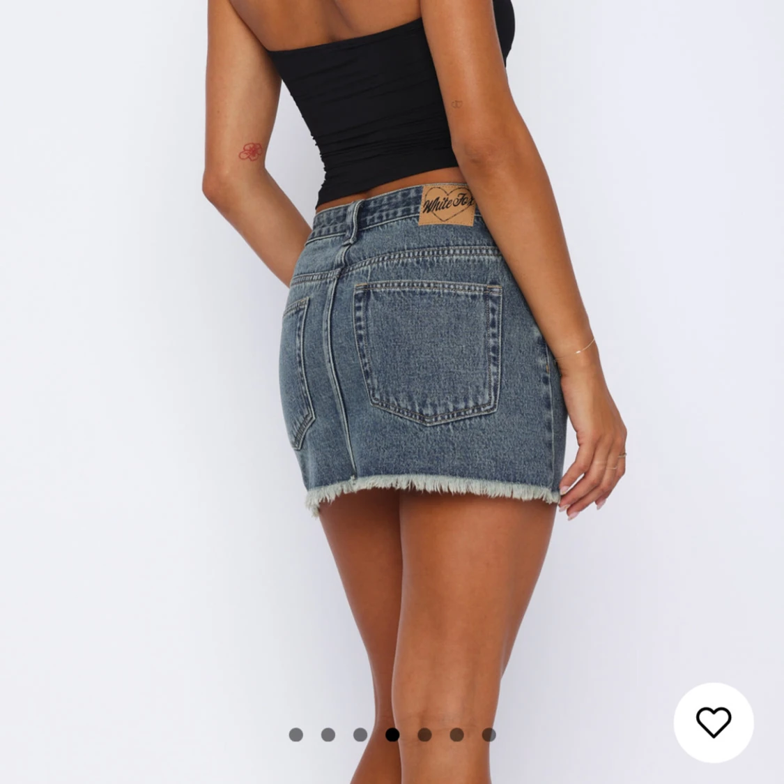 White fox denim kjol - 91