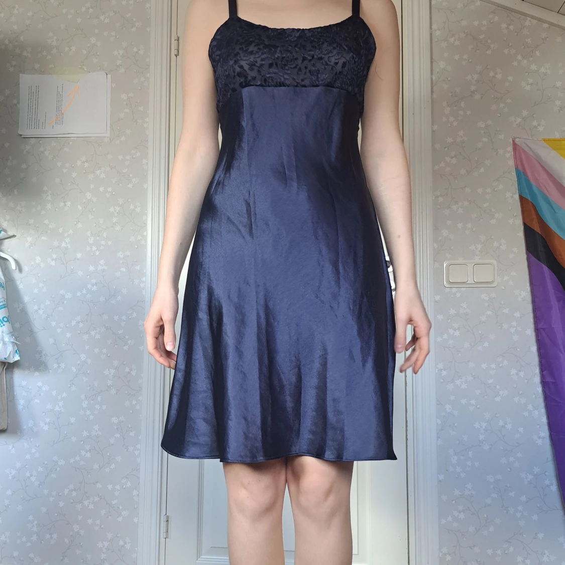 Mörkblå slipdress - 90