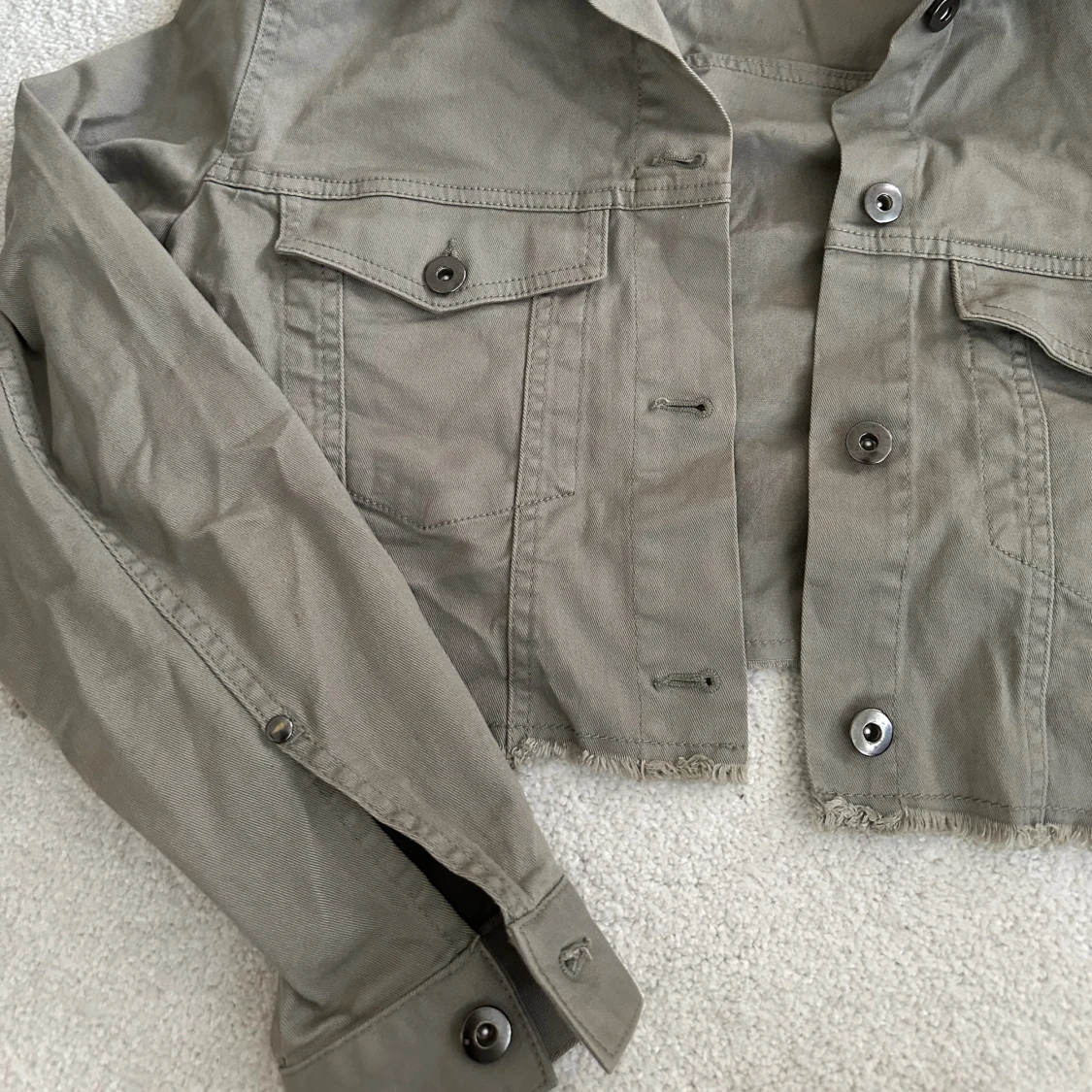 Grön jeansjacka - 90