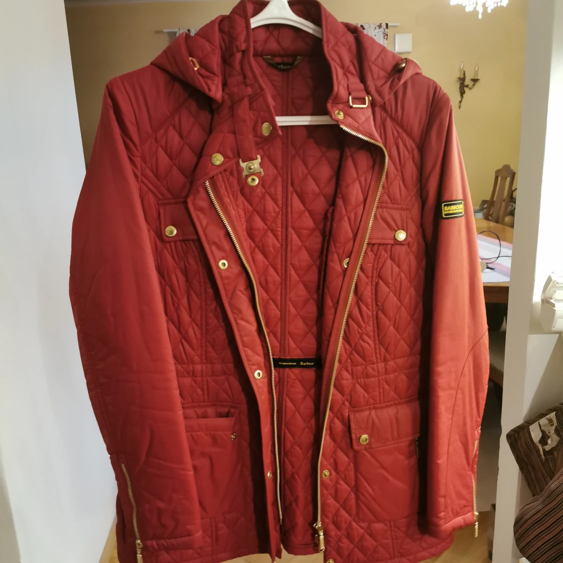 Röd Barbour quilted jacka - 91