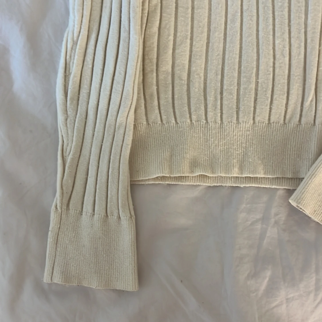 Vit stickad tröja från zara - 90