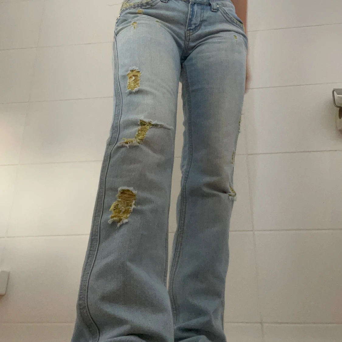 Bootcut Jeans med detaljer  - 91