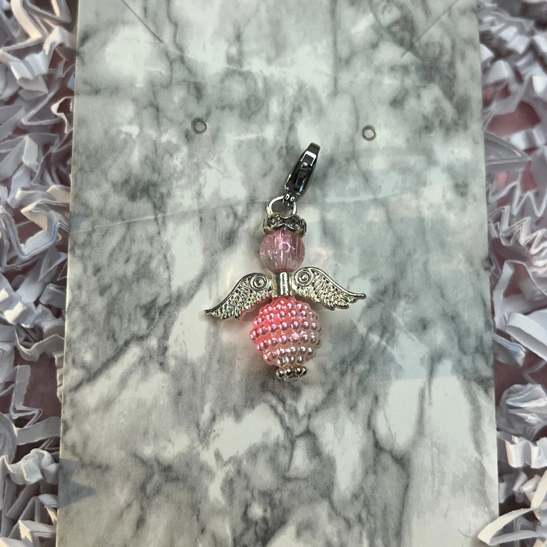 Liten rosa lyckoängel