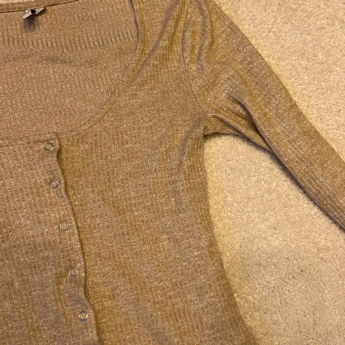 ribbad basic kofta/tröja🤎 - 91