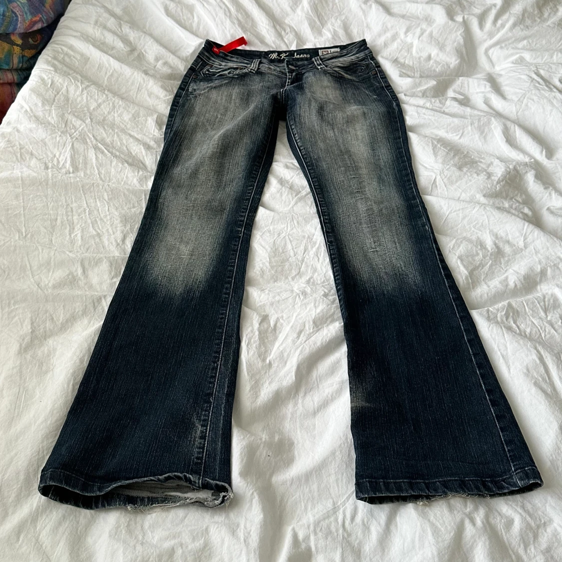 Lågmidjade bootcut jeans  - 90