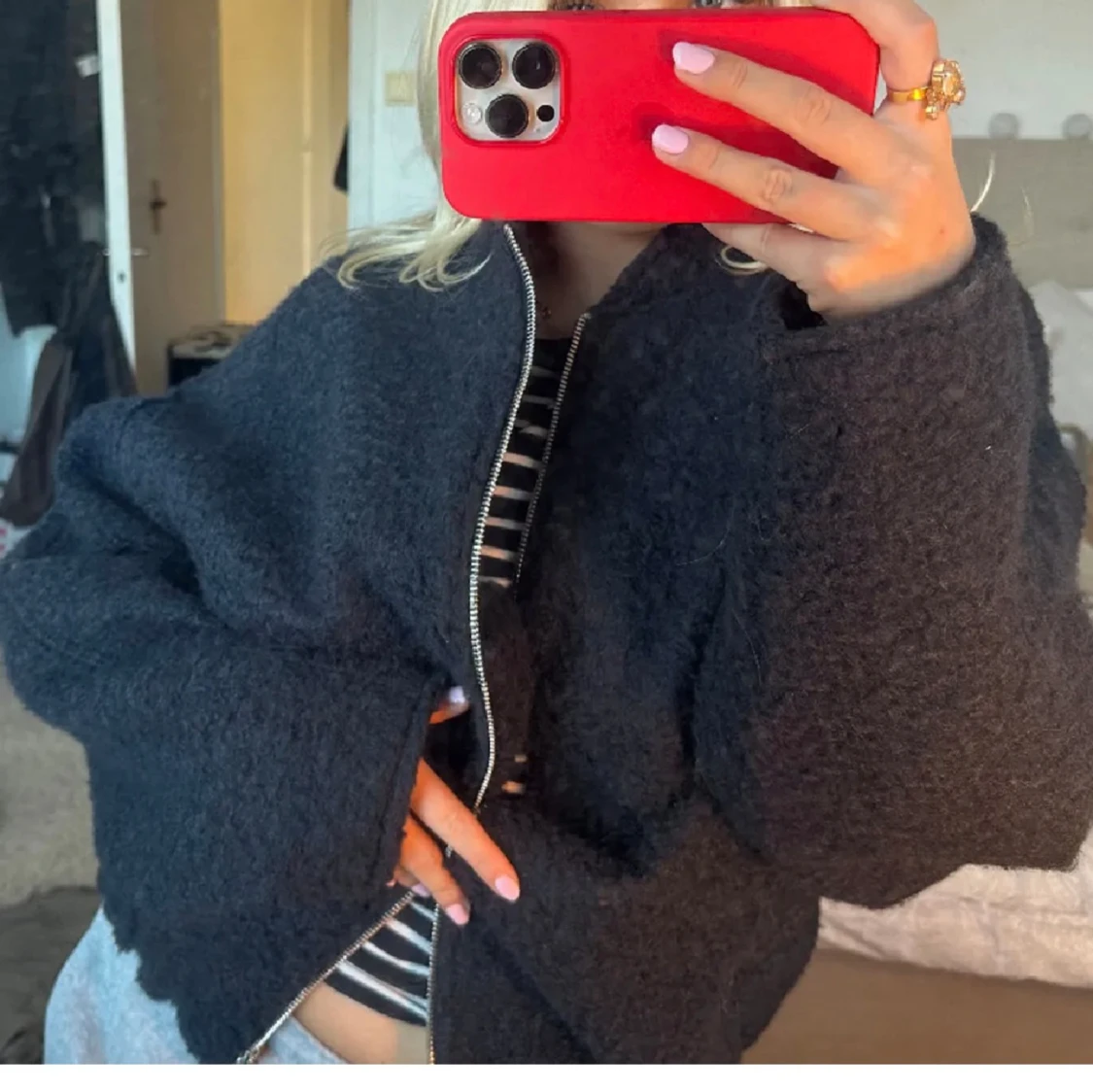 Mörkblåa jacka💕