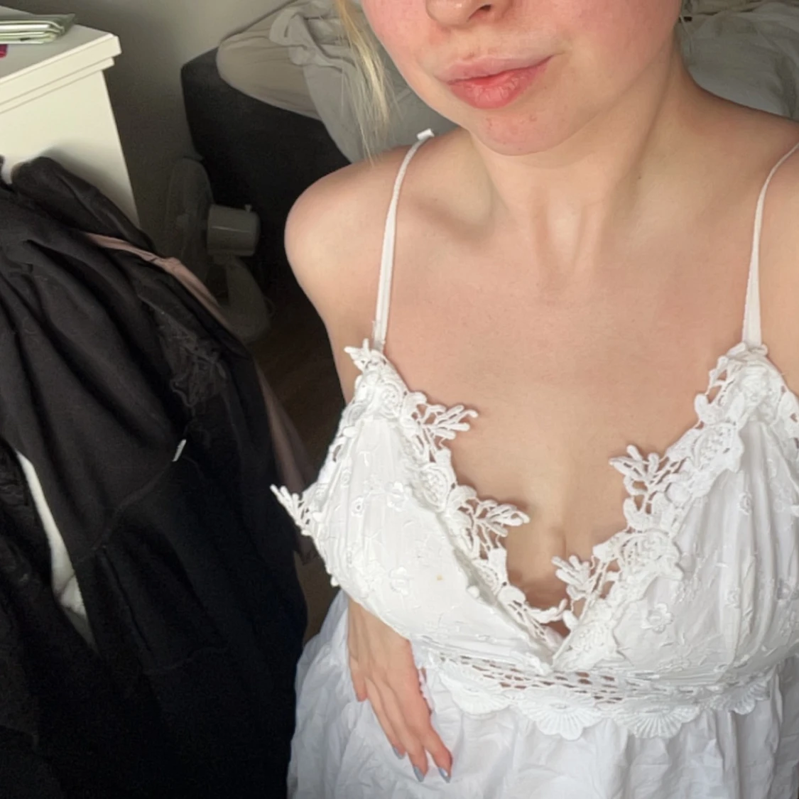 Vit sommarklänning  - 92